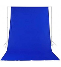 8x12 Feet Background / Backdrop for Photography, TV or Video Production, Reflector, Curtain, Blue Color